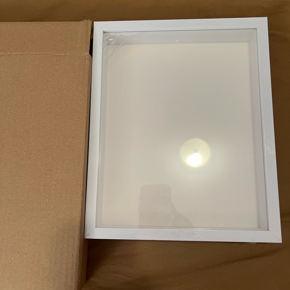 White 3D Framed Wall decoration - Large